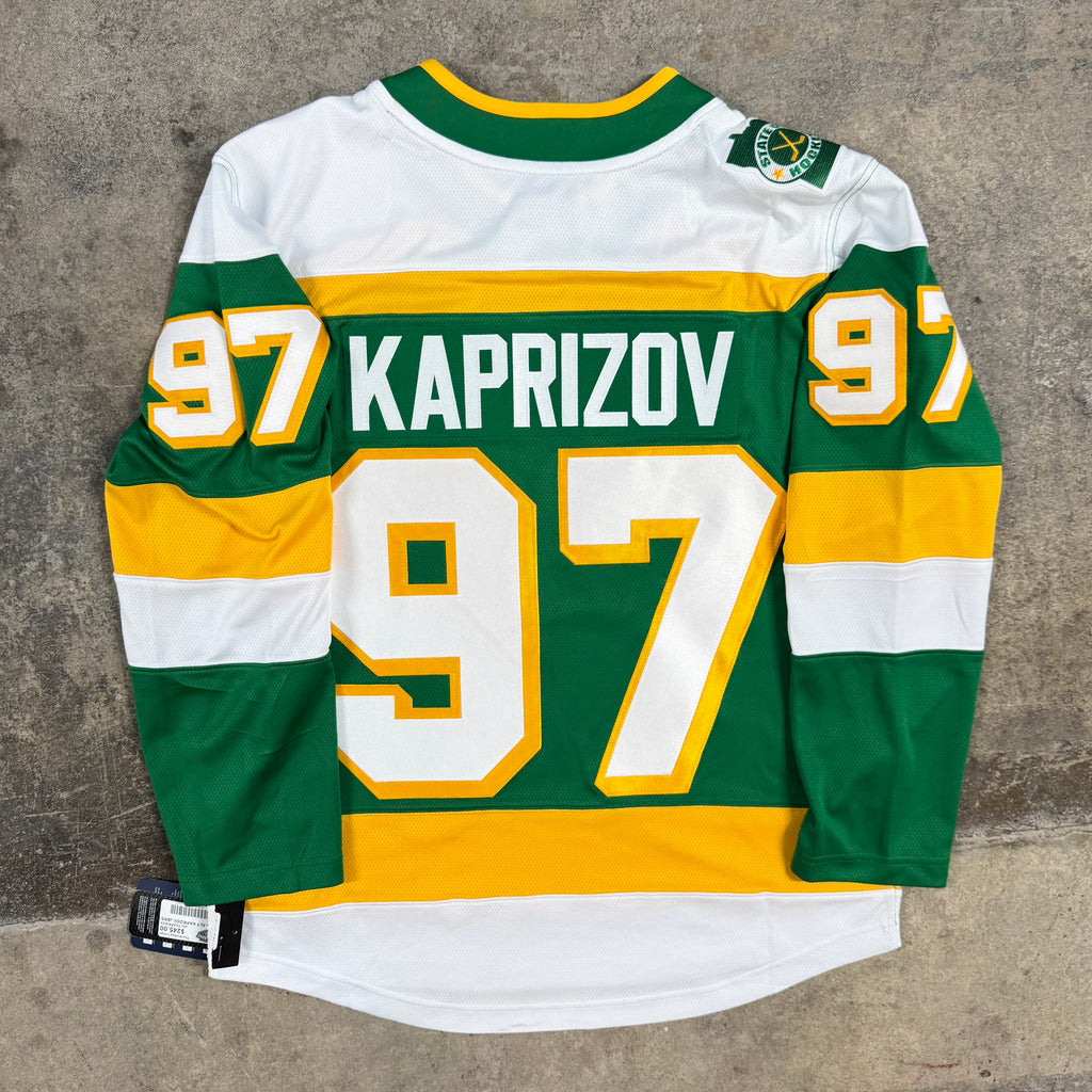 Kapril Kaprizov Minnesota Wild Reverse Retro Fantastics NHL Jersey Size S NEW