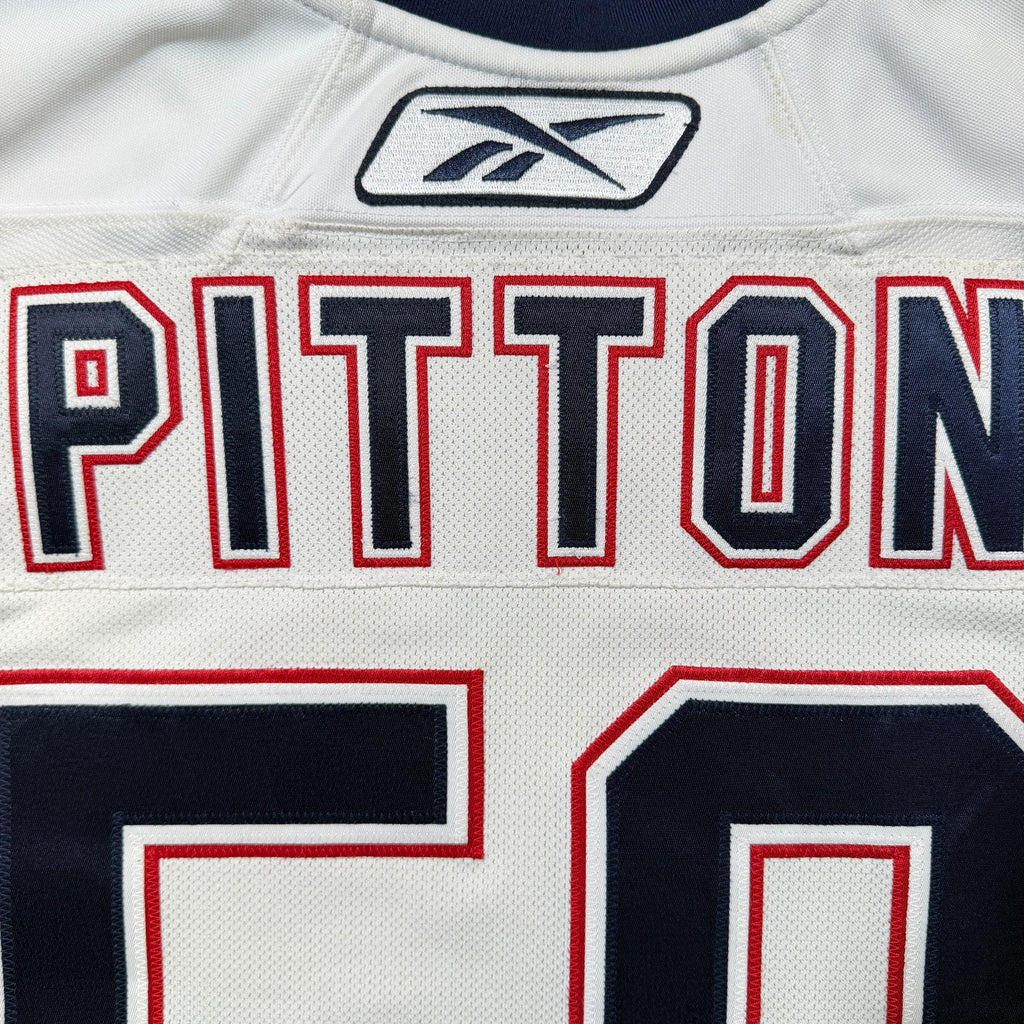 Bryan Pitton Edmonton Oilers Game Worn 2010/11 Reebok NHL Jersey - 58G