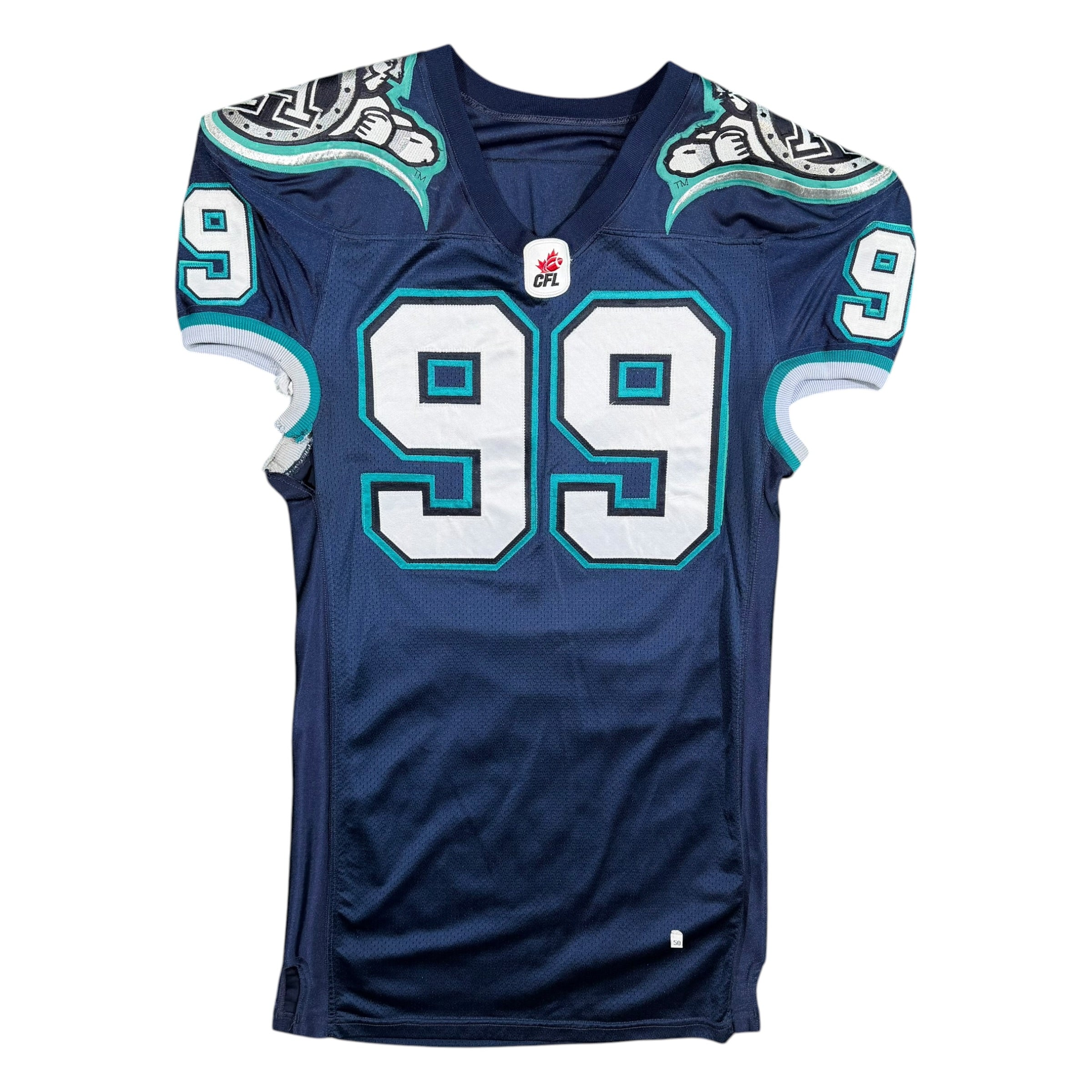 Wayne Weathers Toronto Argonauts Vintage 2003 Game Worn Starter Jersey