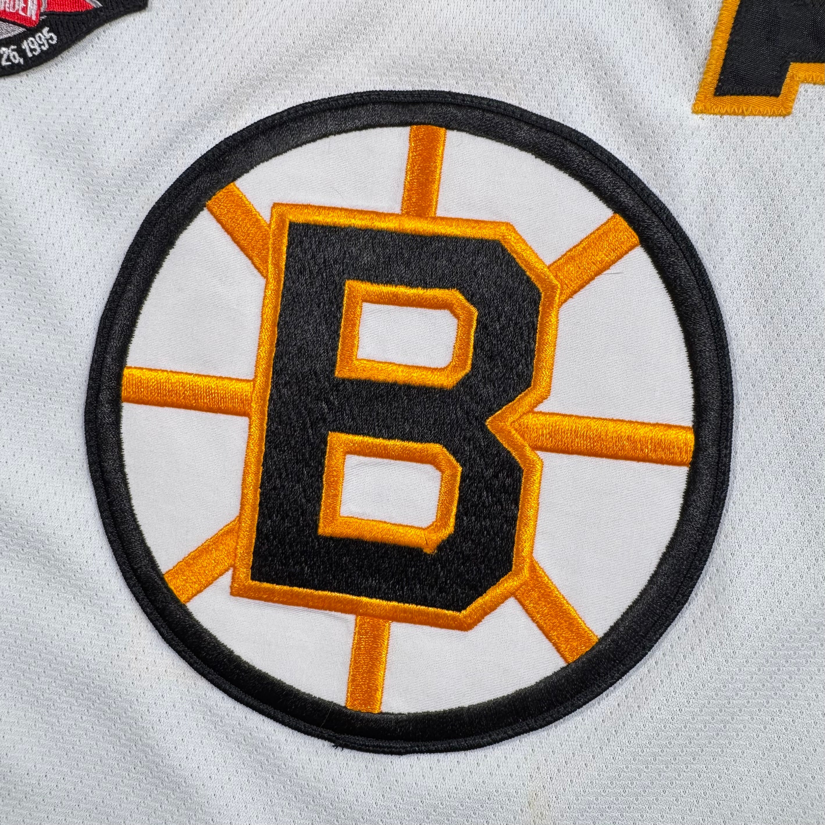 Bobby Orr Boston Bruins Memorial Patch Vintage CCM Jersey Size Large