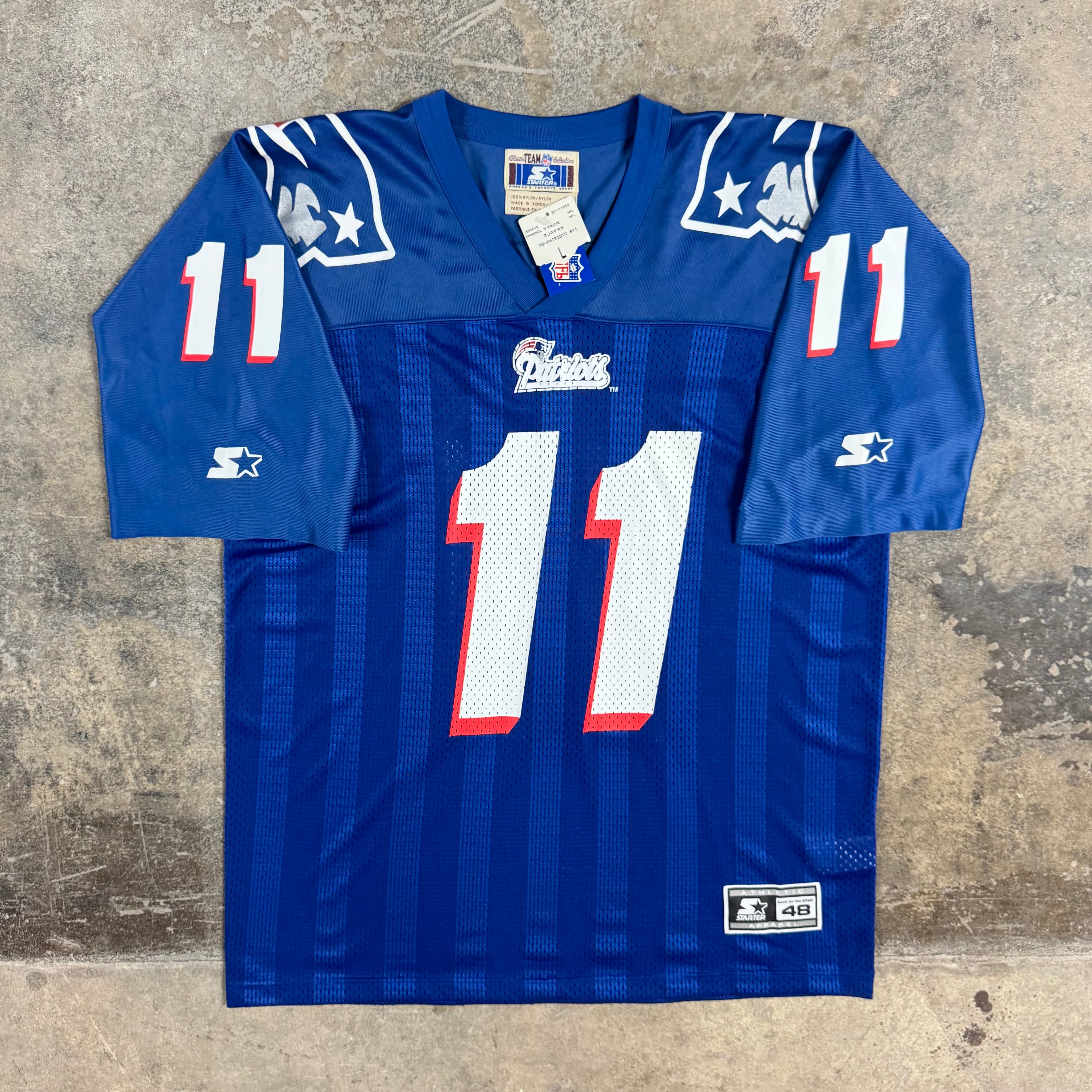 Drew Bledsoe New England Patriots Vintage Starter NFL Jersey Size Large NEW