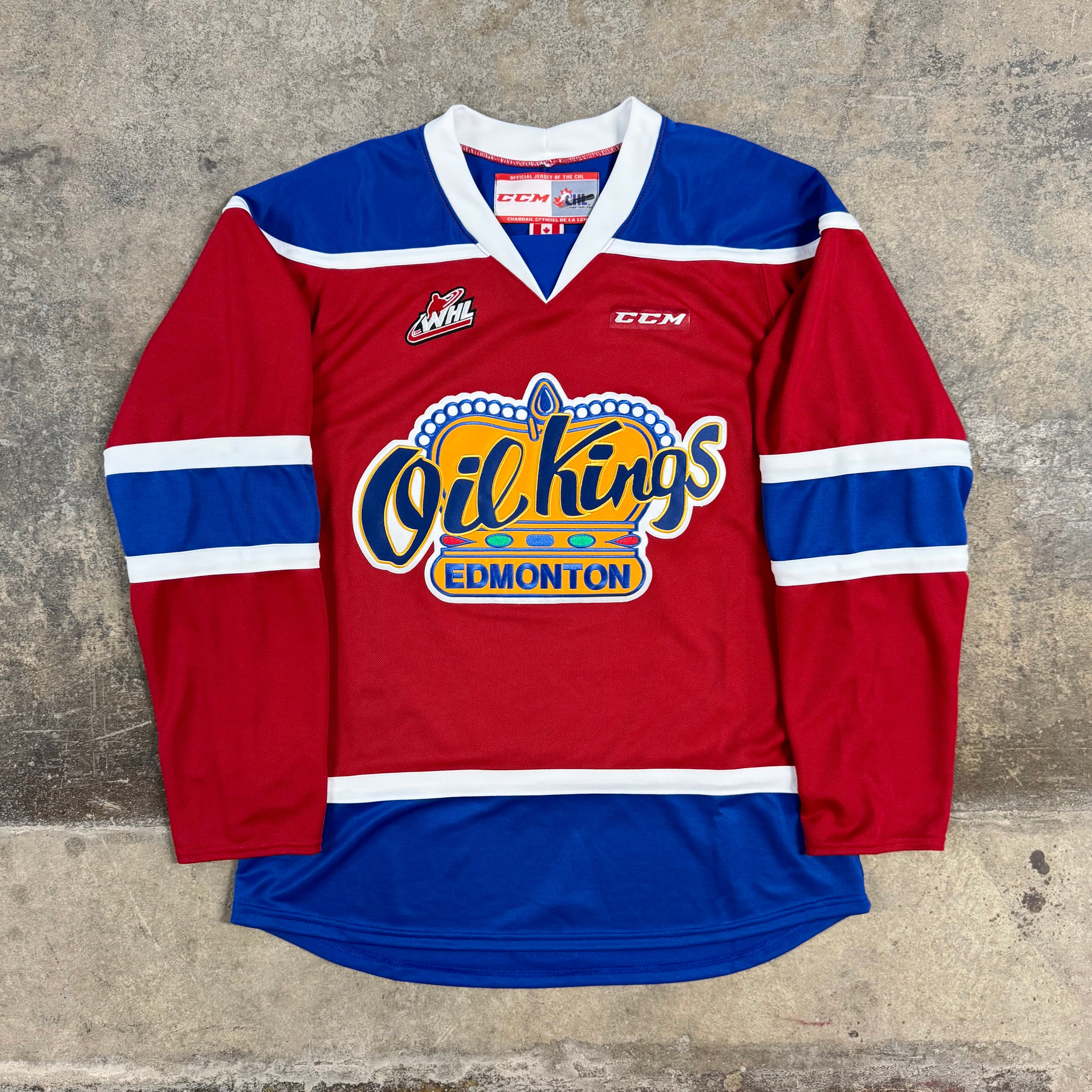 Edmonton Oil Kings WHL CCM Hockey Jersey Size Large
