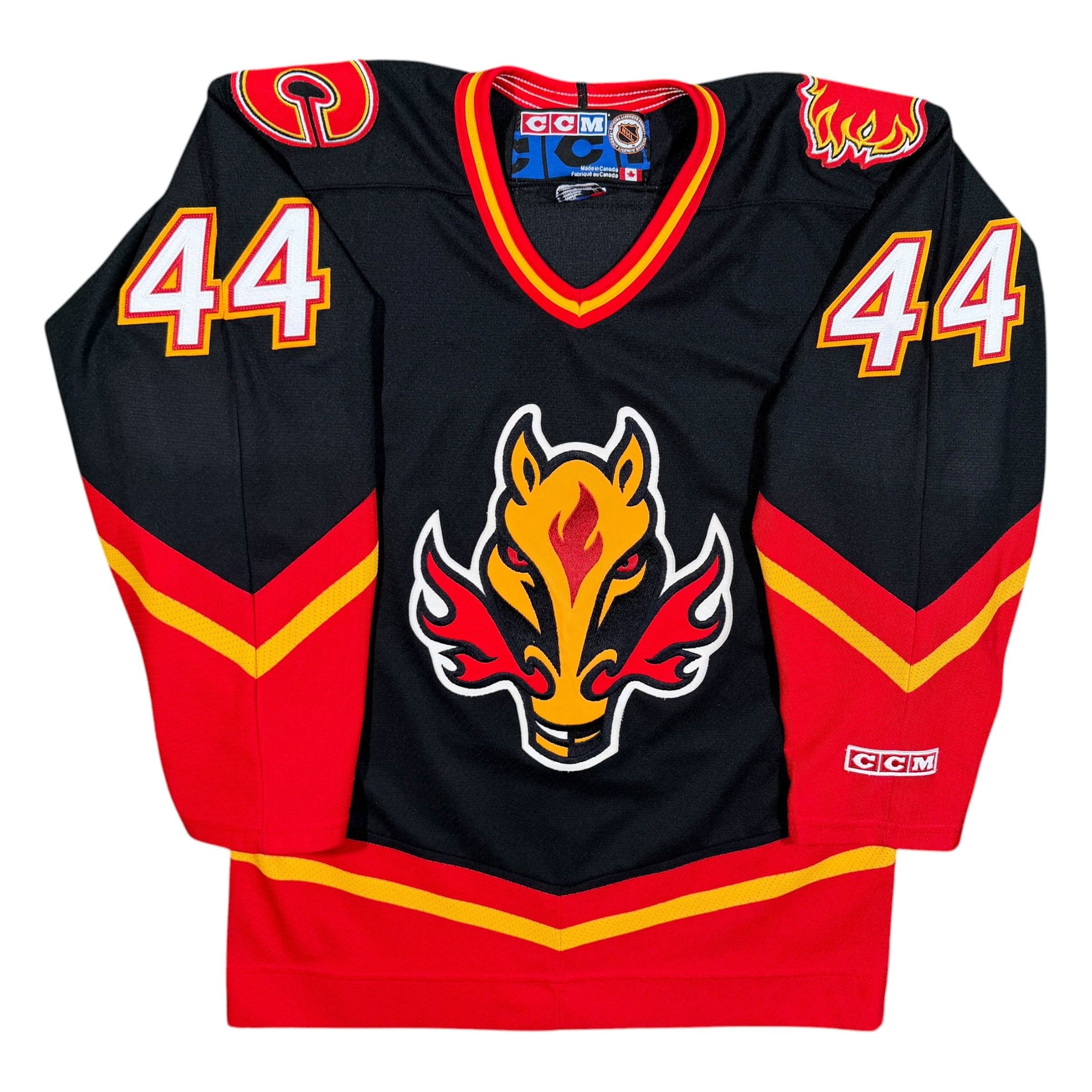 Rob Niedermayer Calgary Flames Vintage Blasty CCM NHL Jersey - Medium