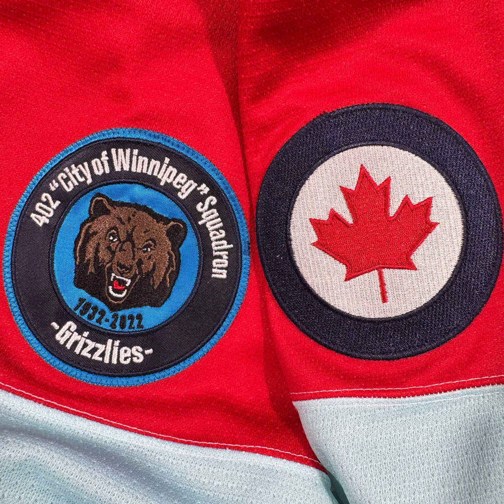 Manitoba Moose #77 Military Appreciation Authentic MIC AHL Jersey Size 52