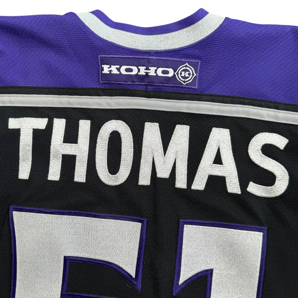 Scott Thomas Los Angeles Kings 2001 Playoff Game Worn NHL Koho Jersey COA