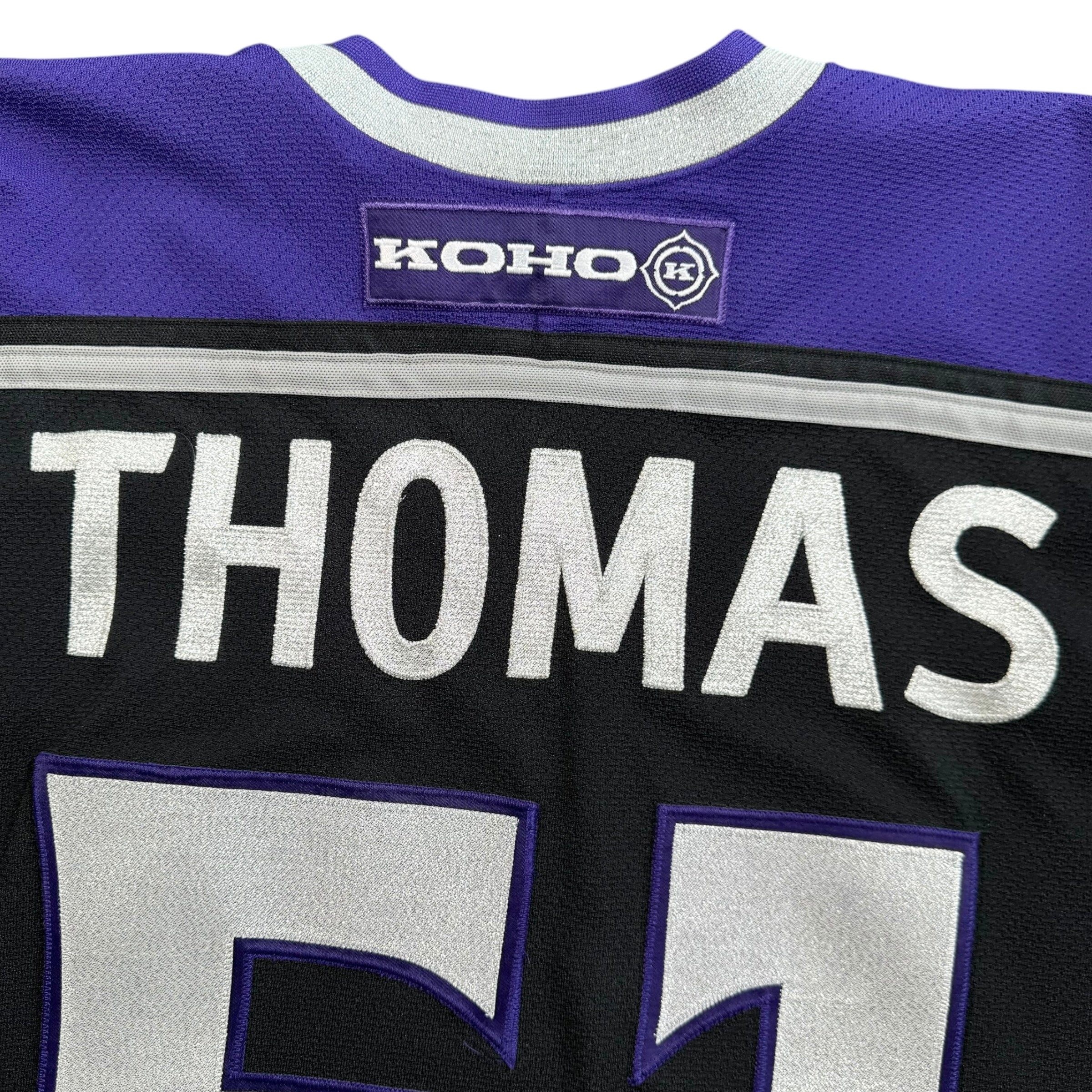 Scott Thomas Los Angeles Kings 2001 Playoff Game Worn NHL Koho Jersey COA