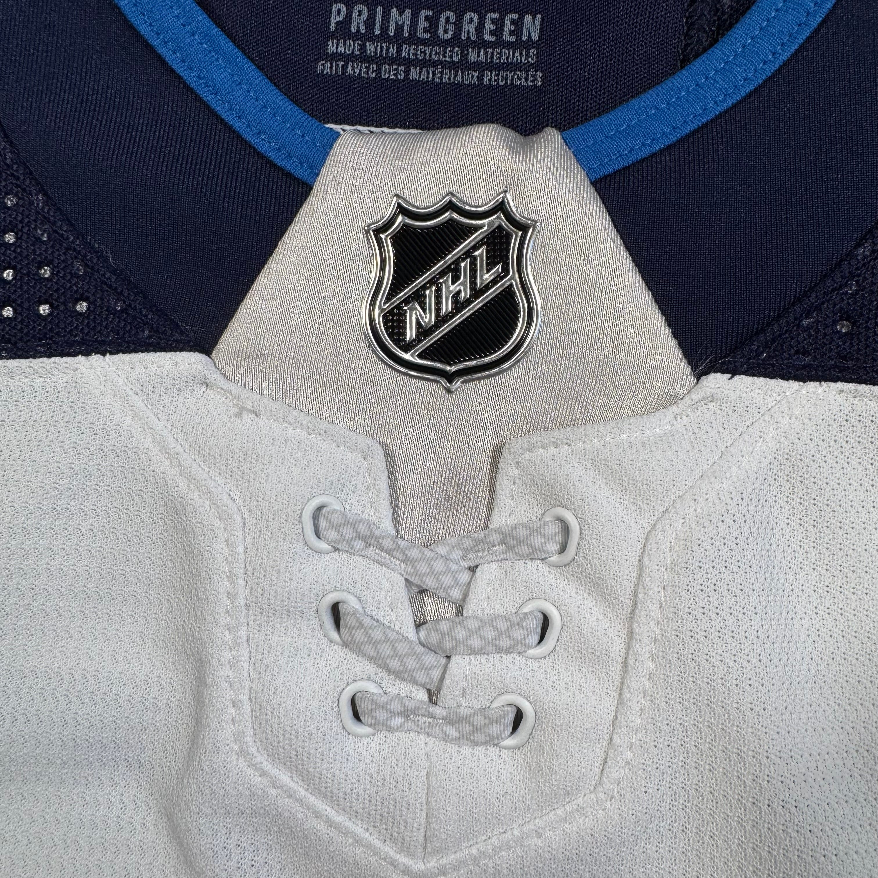 Wyatt Bongiovanni Winnipeg Jets 2023/24 Pre Season Game Worn NHL Adidas Jersey