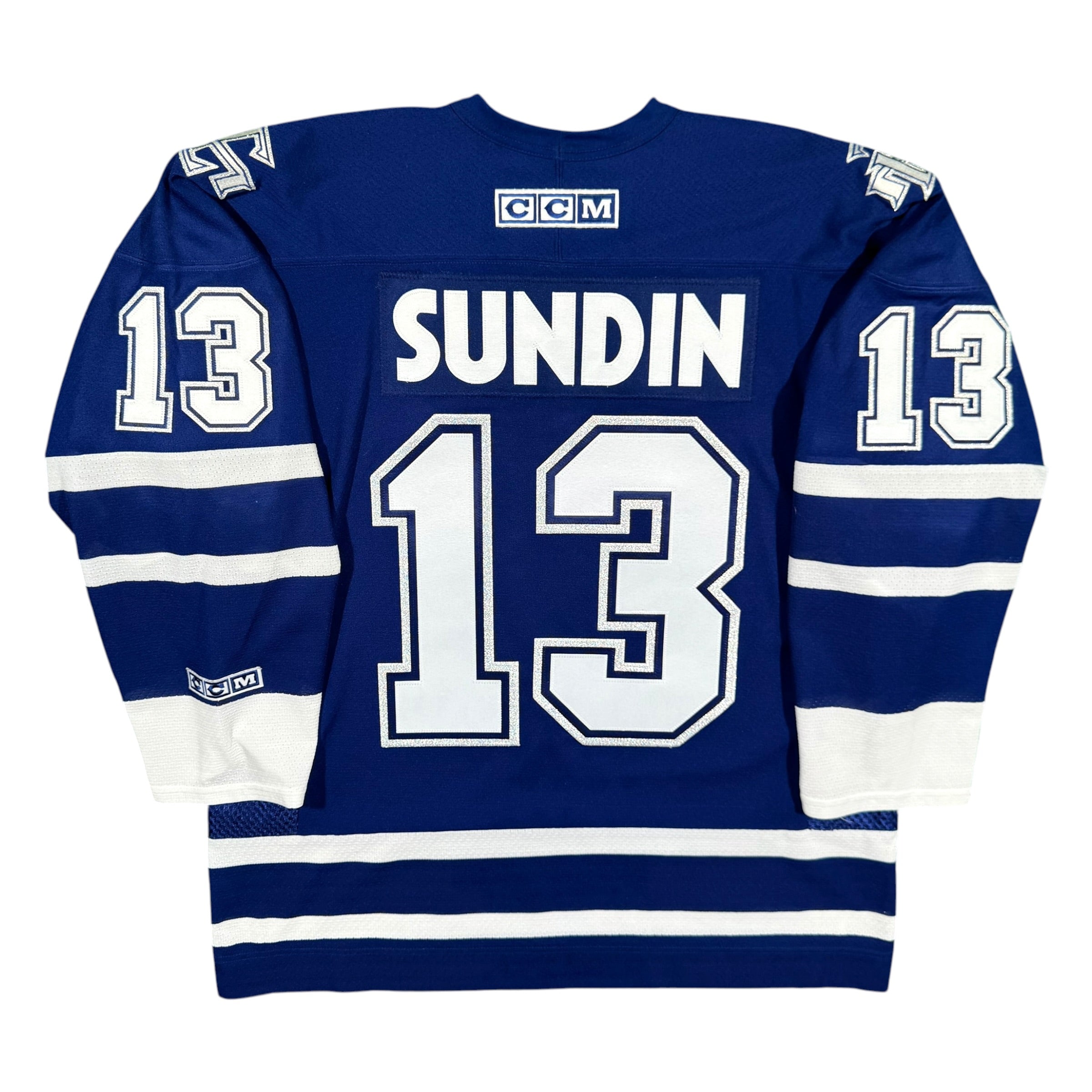 Mats Sundin Toronto Maple Leafs Vintage CCM NHL Hockey Jersey Size Large