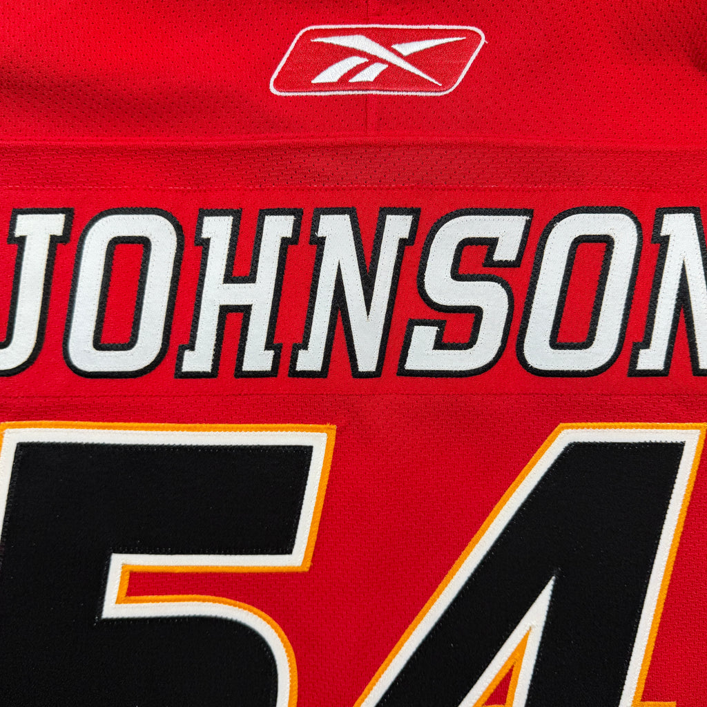 Tyler Johnson Calgary Flames 2005/06 Game Issued Reebok NHL Jersey COA