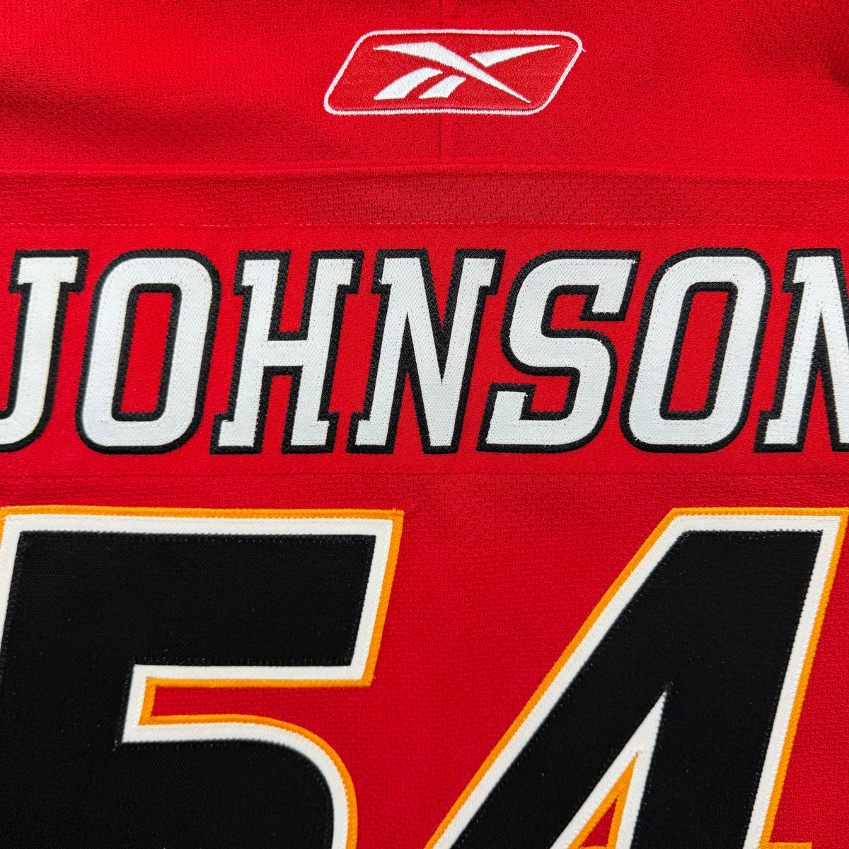 Tyler Johnson Calgary Flames 2005/06 Game Issued Reebok NHL Jersey COA