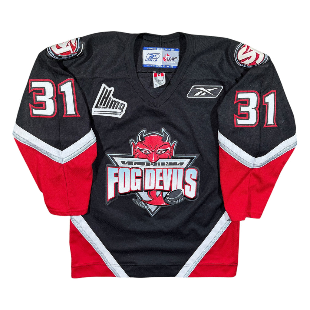 Jake Allen St. John’s Fog Devils Vintage Reebok QMJHL Jersey - Small